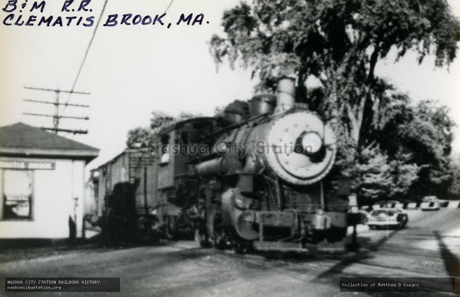 Postcard: Boston & Maine Railroad, Clematis Brook, Massachusetts